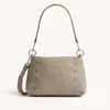 Hammitt Bryant Pewter Pebble Brushed Silver Med