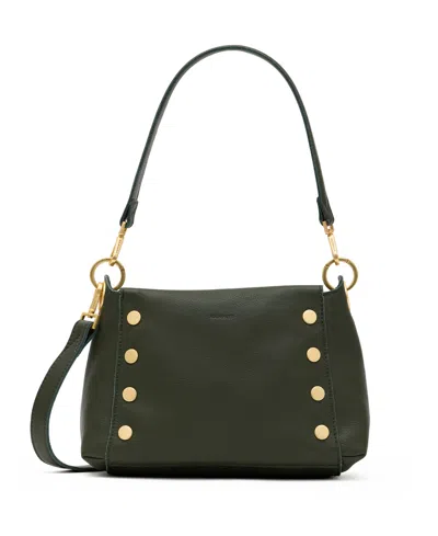 Hammitt Bryant Small Leather Shoulder Crossbody Bag In Twin Crest Pebble,brushed Gold