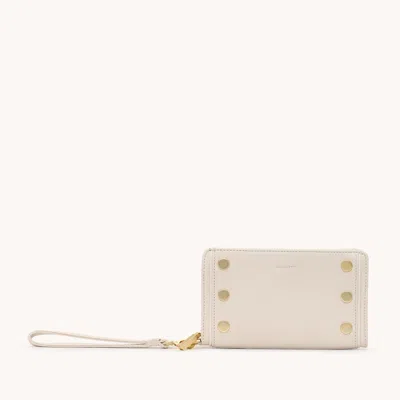 Hammitt Bryant Wallet Catamaran Cream Brushed Gold