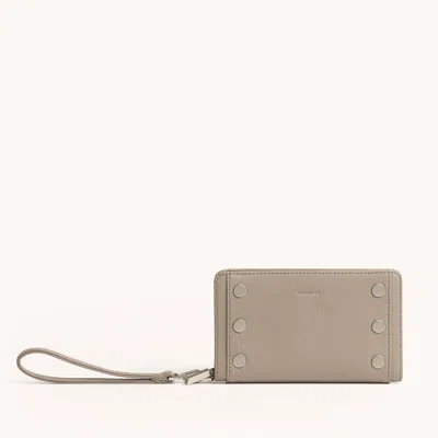 Hammitt Bryant Wallet Pewter Pebble Brushed Silver