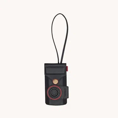 Hammitt Camera Luggage Tag Black Nylon Gold