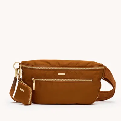 Hammitt Charles Crossbody Amber Nylon Gold Lrg