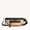 Hammitt Charles Crossbody Chaparral Raffia Gunmetal Med