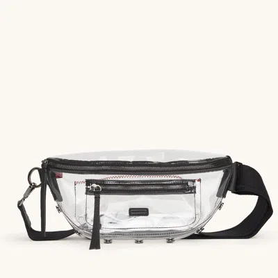 Hammitt Charles Crossbody Clear Black Gunmetal Med