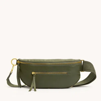 Hammitt Charles Crossbody Olive Brushed Gold Med