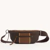 Hammitt Charles Crossbody Orchestra Brown Gunmetal Med