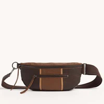 Hammitt Charles Crossbody Orchestra Brown Gunmetal Med