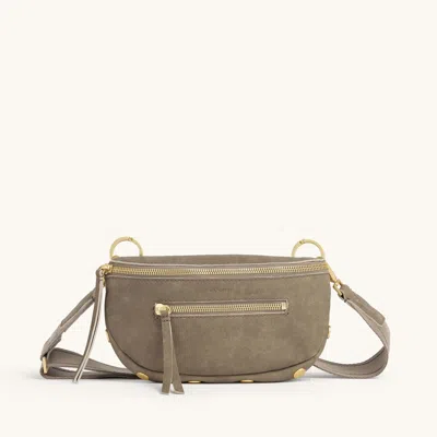 Hammitt Charles Crossbody Pewter Brushed Gold Sml