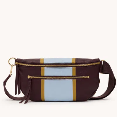 Hammitt Charles Crossbody Regatta Stripe Gold Lrg