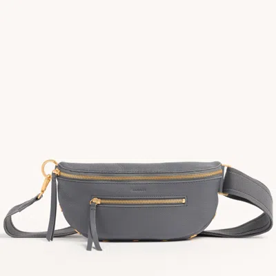 Hammitt Charles Crossbody Sonnet Grey Brushed Gold Med