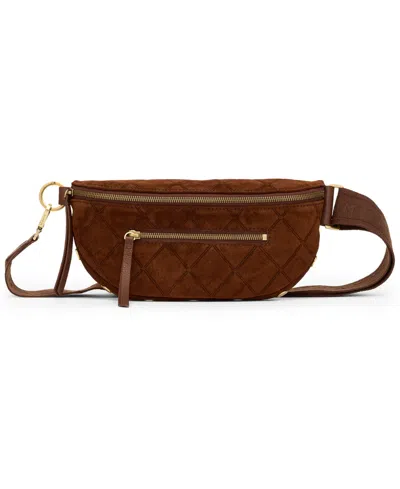 Hammitt Charles Small Leather Crossbody Belt Bag In Brown