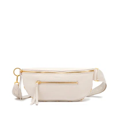 Hammitt Charles Small Leather Crossbody Belt Bag In White