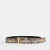 Hammitt Charlie Rev Riv Contrast Snake Brushed Gold Lrg