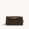 Hammitt Charlotte Espresso Pebble Silver Sml