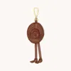 Hammitt Cowboy Russ Charm Chocolate Diamond Pebble Antique Gold In Brown