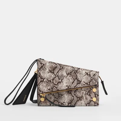Hammitt Curtis Contrast Snake Brushed Gold