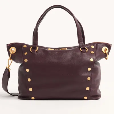 Hammitt Daniel Cabernet Pebble Brushed Gold Lrg