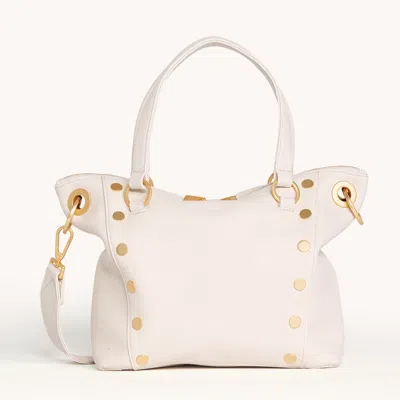 Hammitt Daniel Calla Lily White Brushed Gold Med