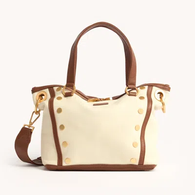 Hammitt Daniel Courtyard Cream Brushed Gold Med