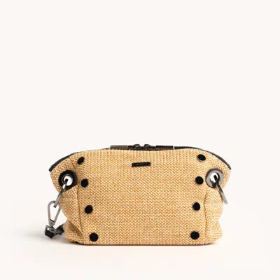 Hammitt Daniel Crossbody Clutch Chaparral Raffia Gunmetal Sml