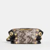 Hammitt Daniel Crossbody Clutch Contrast Snake Brushed Gold Sml