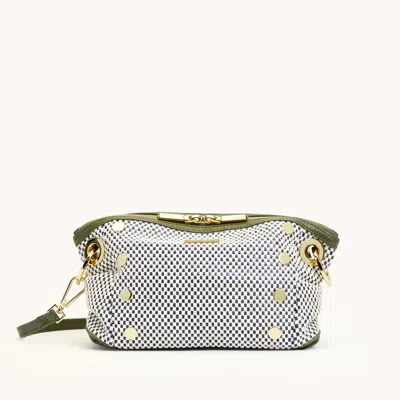 Hammitt Daniel Crossbody Clutch Meadow Weave Gold Sml