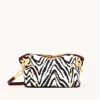 Hammitt Daniel Crossbody Clutch Zebra Brushed Gold Sml