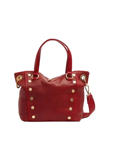 Hammitt Daniel Medium Leather Tote In Pom Red