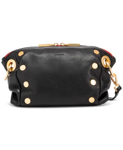 Hammitt Daniel Small Leather Crossbody In Black,bgrzip