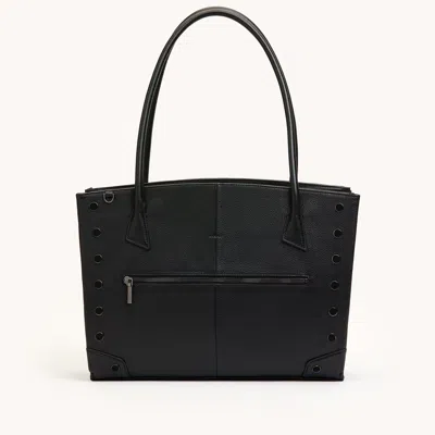 Hammitt Elle Work Carry Black Gunmetal In Pink