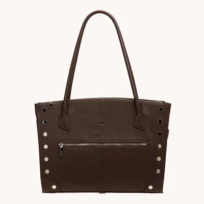 Hammitt Elle Work Carry Espresso Pebble Silver
