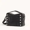 Hammitt Evan Crossbody Black Weave Silver Med