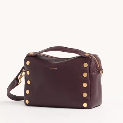 Hammitt Evan Crossbody Cabernet Pebble Brushed Gold Med
