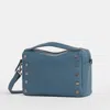 Hammitt Evan Crossbody Curated Blue Gunmetal Med