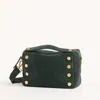 Hammitt Evan Crossbody Green Room Suede Brushed Gold Sml