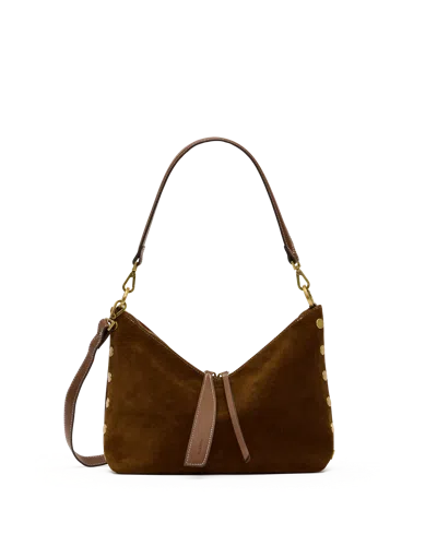 Hammitt Grace Cinnamon Suede Antique Gold Med