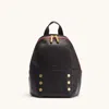 Hammitt Hunter Backpack Black Brushed Gold Red Zip Med