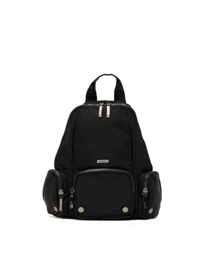 Hammitt Hunter Black Nylon Gunmetal Med