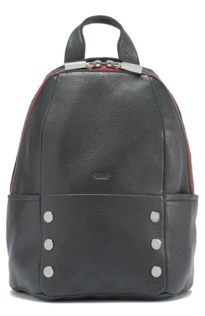 Hammitt Hunter Backpack Black Brushed Gold Red Zip Med