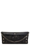 Hammitt Invitation Clutch Midnight Marquise Gunmetal In Black