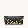 Hammitt Invitation Clutch Falling Rivets Gold In Black