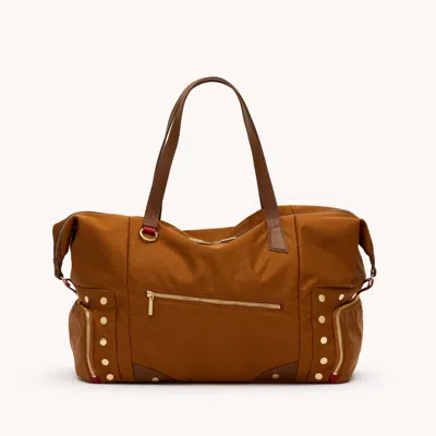 Hammitt Ivy Weekender Amber Nylon Gold