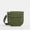 Hammitt Kayce Saddle Landscape Green Brushed Silver