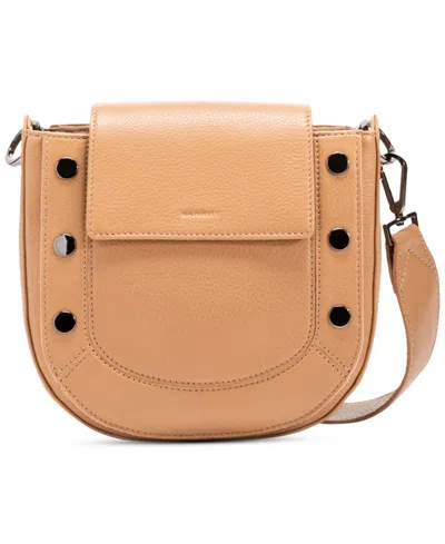 Hammitt Kayce Saddle Small Leather Crossbody In Biscotti