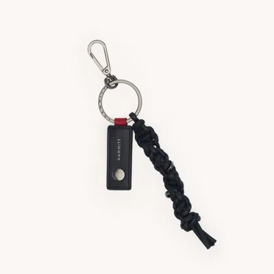 Hammitt Knotted Key Ring Noir Smooth Gunmetal