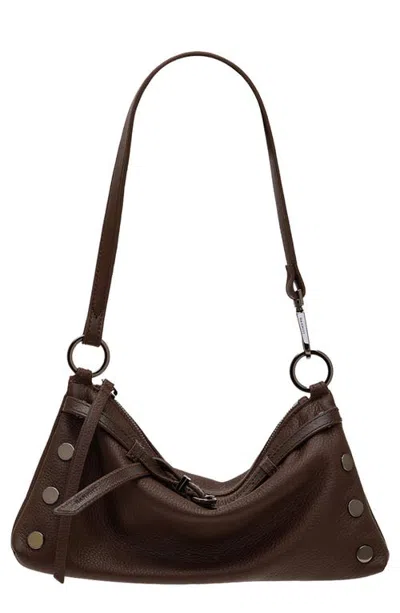 Hammitt Kyle Belted Shoulder Bag In Belted Espresso/gunmetal