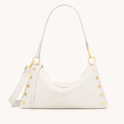 Hammitt Kyle Calla Lily White Brushed Gold Med