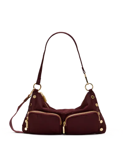 Hammitt Kyle Cargo Wine Nylon Gold Med