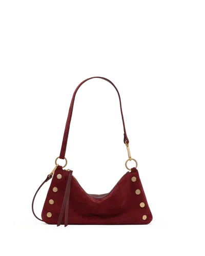 Hammitt Kyle Cherrywood Suede Brushed Gold Sml