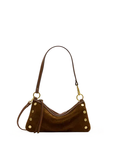 Hammitt Kyle Cinnamon Suede Antique Gold In Brown